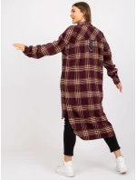 Dámska košeľa EM-KS-003/06.38X-maroon Dámska košeľa EM-KS-003/06.38X-maroon