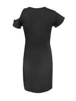 Dámska nočná košeľa Slip Esi Black - DKaren Dámska nočná košeľa Slip Esi Black - DKaren