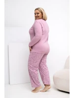 Pohodlné pyžamo pre plnoštíhly model 223304 Forever Pink Pohodlné pyžamo pre plnoštíhly model 223304 Forever Pink