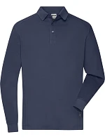 Daiber JN 1842 Pánske pracovné polo s dlhým rukávom z piké 02.1842, tmavomodrá Daiber JN 1842 Pánske pracovné polo s dlhým rukávom z piké 02.1842, tmavomodrá