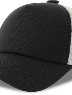 Atlantis Headwear Record-S 5-panelová truckerová čiapka 33.0263 čierna