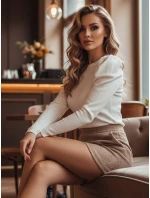 Dámsky kardigán v jednej veľkosti s bufetom ELENORI white FashionStreet MY2463 Dámsky kardigán v jednej veľkosti s bufetom ELENORI white FashionStreet MY2463