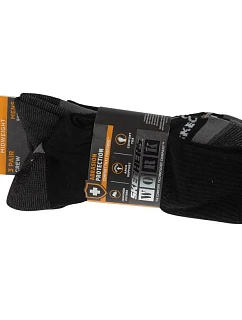 Skechers, 3 ks pánskych pracovných ponožiek z froté S106859-BLK, čierne, veľkosti 41–46
