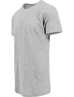 Build your Brand BY 028 Pánske tričko „Shaped Long“ 56.0028 melírovaná šedá