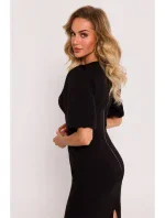 M779 Šaty na prsia - čierne