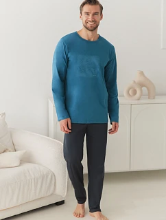 3672 Pánske dlhé pyžamo RAFAEL S–2XL