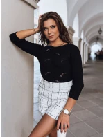 DIDI dámsky sveter čierny FashionStreet MY1602 DIDI dámsky sveter čierny FashionStreet MY1602