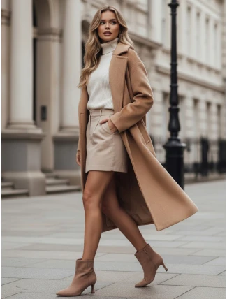 Dámske semišové béžové topánky FashionStreet ZY1166 Dámske semišové béžové topánky FashionStreet ZY1166