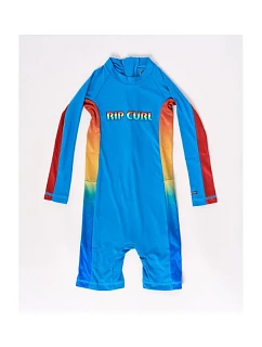 RIP CURL Chlapčenský kostým 0-6 Mumma Lsl Uv Spring - modrý