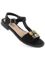 Zirkónové pohodlné sandále S.Barski W OLI261A black