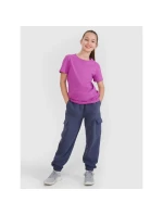 Dievčenské jednofarebné tričko 4F 4FJWSS25TTSHF2177-50S