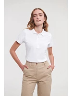 Russell Athletic 566F Dámske elastické polo tričko z piké 10.566F light oxford Russell Athletic 566F Dámske elastické polo tričko z piké 10.566F light oxford