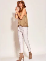 Dámske nohavice so širokým pásom ctb0071 - FPrice