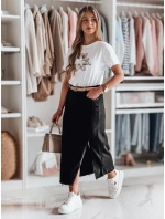 Midi džínsová sukňa s rozparkom MIDILEXU modrá FashionStreet CY0488