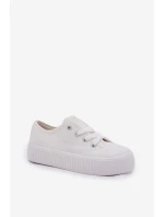 Trampki Dziecięce Sznurowane Big Star RR374009 Białe