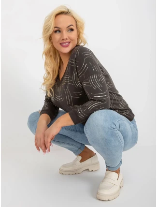 Blúzka RV BZ 8514.04P tmavá khaki