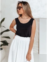 Dámsky top AGNETHAS basic bez ramienok čierny FashionStreet RY2500