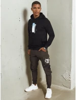 Pánska mikina s kapucňou čierna FashionStreet BX5725