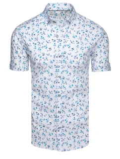 Pánske biele tričko s krátkym rukávom FashionStreet KX1039