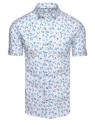 Pánske biele tričko s krátkym rukávom FashionStreet KX1039