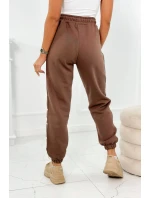 Bavlnené nohavice Amour mocca Bavlnené nohavice Amour mocca