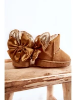 Dziewczęce Ocieplane Śniegowce Z Kokardkami Camel Meriva