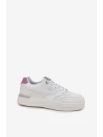 Sneakersy Damskie Na Platformie LEE EMMA WOMEN LOW 50251014.00L Białe