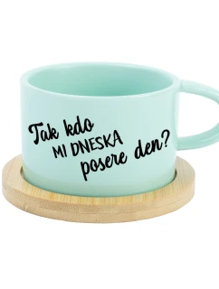 TAK KDO MI DNESKA POSERE DEN? - mint hrníček makronka 200 ml