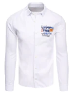 Pánska biela košeľa FashionStreet DX2283