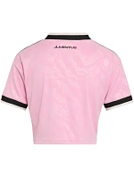Dámske tričko adidas Juventus 26/27 Away Cropped Jersey, ružovo-čierne, KB8842 Dámske tričko adidas Juventus 26/27 Away Cropped Jersey, ružovo-čierne, KB8842