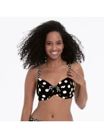 Vrchný diel plaviek Style Leandra 8810-1 Black and White - RosaFaia