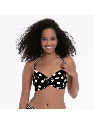 Vrchný diel plaviek Style Leandra 8810-1 Black and White - RosaFaia