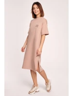 Dámske šaty B194 Mocca - BeWear