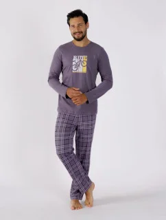 Pánske pyžamo ROY 1471 sivé - M-Max