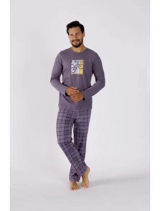 Pánske pyžamo ROY 1471 sivé - M-Max