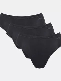 Dámske nohavičky GO Daily Cotton Tai 3P - BLACK - black 0004 - SLOGGI