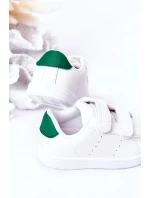 Dziecięce Tenisówki Na Rzepy Biało-Zielone California