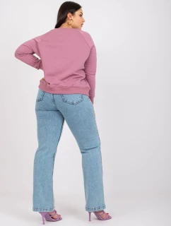 Mikina RV BL 6326.02X tmavo ružová