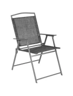 SET ZÁHRADNÉHO NÁBYTKU STÔL 4 STOLIČKY A SLNEČNÍK SIVÝ SET ZÁHRADNÉHO NÁBYTKU STÔL 4 STOLIČKY A SLNEČNÍK SIVÝ