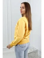 Mikina s horčicovou potlačou