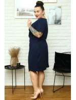 Dámske šaty SA958 modré - Karko Dámske šaty SA958 modré - Karko