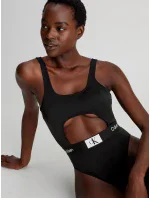 Dámske jednodielne plavky KW0KW02357 BEH black - Calvin Klein Dámske jednodielne plavky KW0KW02357 BEH black - Calvin Klein