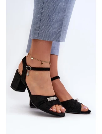 Sandále na podpätku model 196332 Krok v štýle