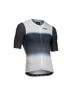 Cyklistické tričko NORTHWAVE Blade Air Jersey S/s, bielo-čierne