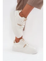 Damskie Sneakersy Na Platformie Big Star SS274359 Białe