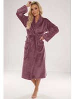 Dlhý dámsky župan s golierom De Lafense 628 Abigail Dlhý dámsky župan s golierom De Lafense 628 Abigail