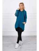 Mikina so zipsom na chrbte Marine