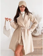 NANCY dámsky svetlý béžový kabát FashionStreet TY3884
