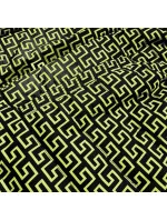 Khaki-limetková dámska bunda parka 2 v 1 (W702)