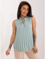 Blúzka D50121F11207A pistáciová